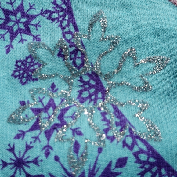 Disney Frozen Princess Elsa Crown 👑 Hoodie Girls Size 4-5 NWT New - Picture 4 of 9